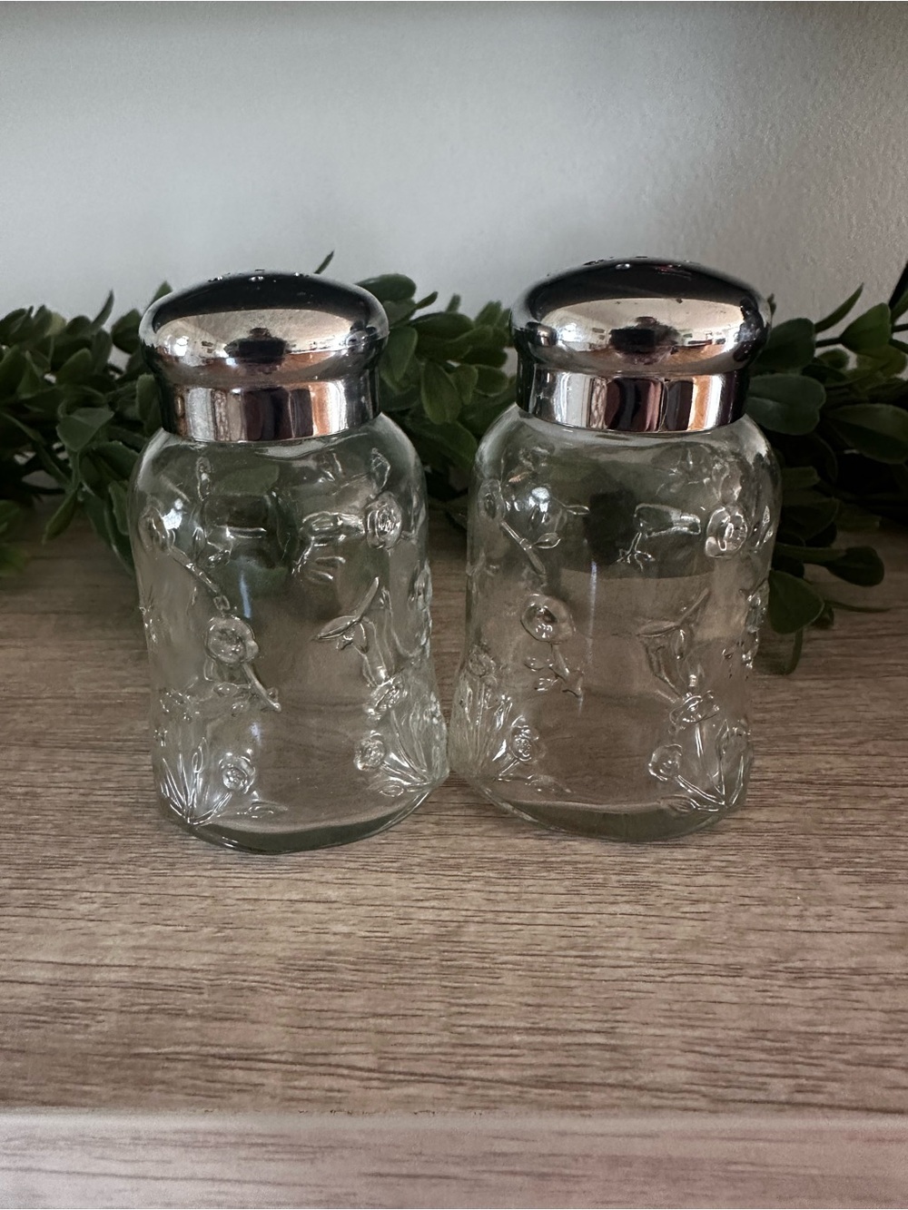 Vintage Salt + pepper shakers